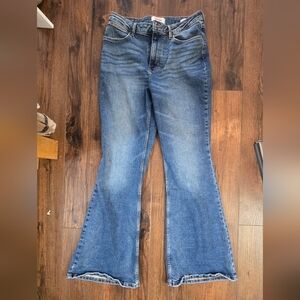 Women's Blue Flared Jeans